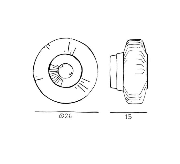 Applique murale, New Wave Optic, fumé, Ø26cm, H15cm - Design By Us