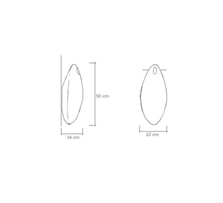 Applique*Celine Wright Applique murale, NID, , H50cm - Celine-Wright blanc