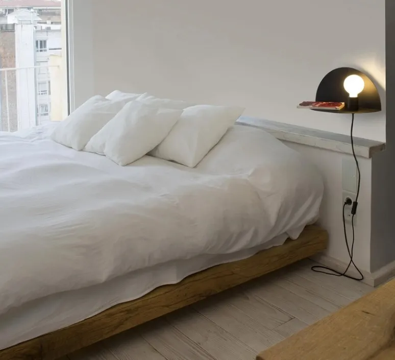 Applique*Faro Applique murale, Nit, droite, , L40cm, H20cm - noir mat