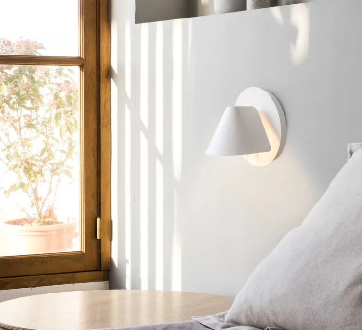 Applique murale, NOON, blanc, L21,1cm, H19cm - Faro