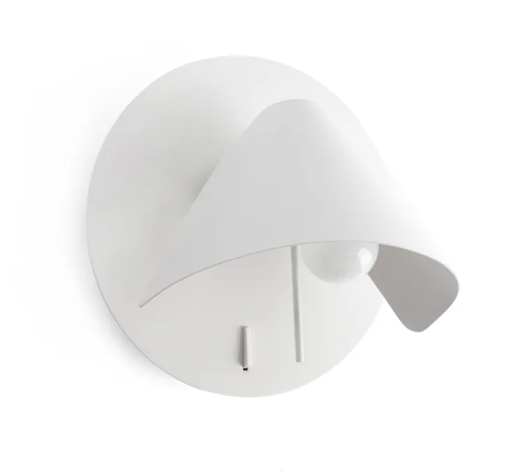 Applique murale, NOON, blanc, L21,1cm, H19cm - Faro