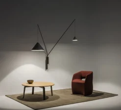 Applique*Vibia Applique murale, North, 5635, , LED, dim, 2700k, 1598 lm, L250cm, H175cm - noir