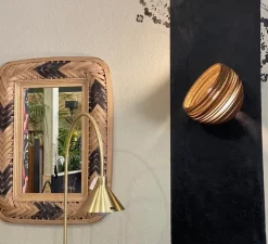 Applique murale, Nova, marron, Ø25cm, H17,2cm - Az'Art