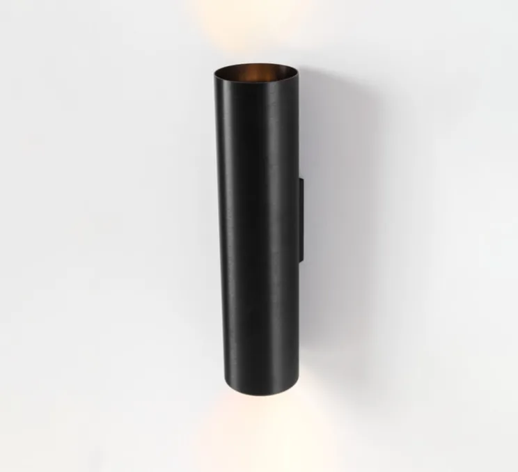 Applique murale, Nude Up/Down 70 2x, noir, Ø7cm, H28,7cm - Modular