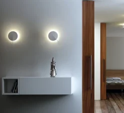 Applique*Estiluz Applique murale, Obs, , LED, dim, 2700K, 1247 lm, L20cm, H29,5cm - blanc