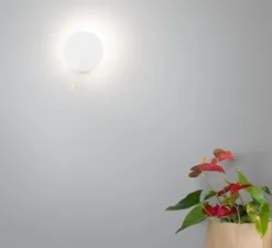 Applique*Estiluz Applique murale, Obs, , LED, dim, 2700K, 1247 lm, L20cm, H29,5cm - blanc