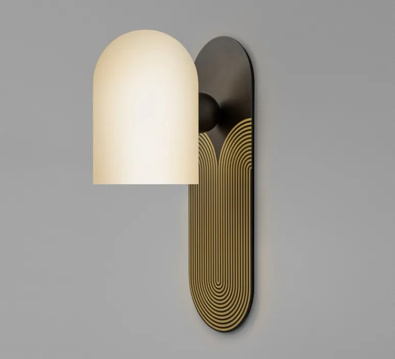 Applique*Schwung Applique murale, Odyssey Kyoto Medium, , L10,5cm, H30,5cm - noir et or