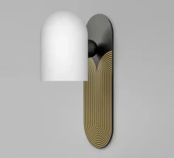 Applique*Schwung Applique murale, Odyssey Kyoto Medium, , L10,5cm, H30,5cm - noir et or