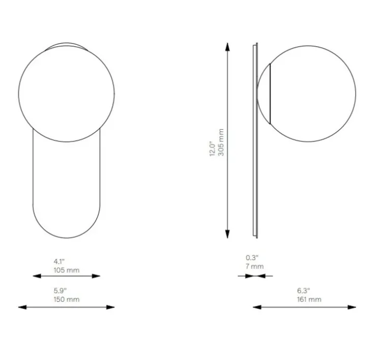 Applique murale, Odyssey Medium, vert Galloway, L10,5cm, H30,5cm - Schwung