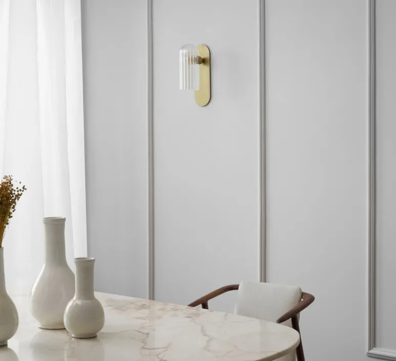 Applique*Schwung Applique murale, Odyssey Paris, , L10,5cm, H30,5cm - laiton