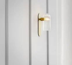 Applique*Schwung Applique murale, Odyssey Paris, , L10,5cm, H30,5cm - laiton