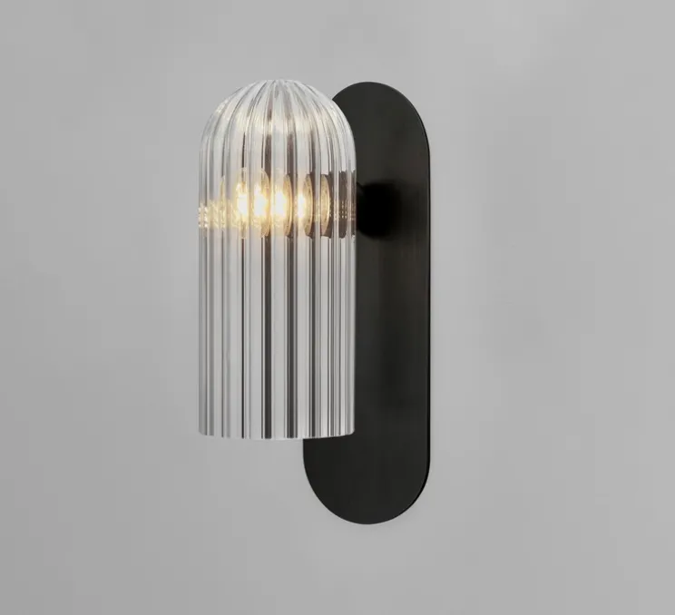 Applique murale, Odyssey Paris, noir, L10,5cm, H30,5cm - Schwung