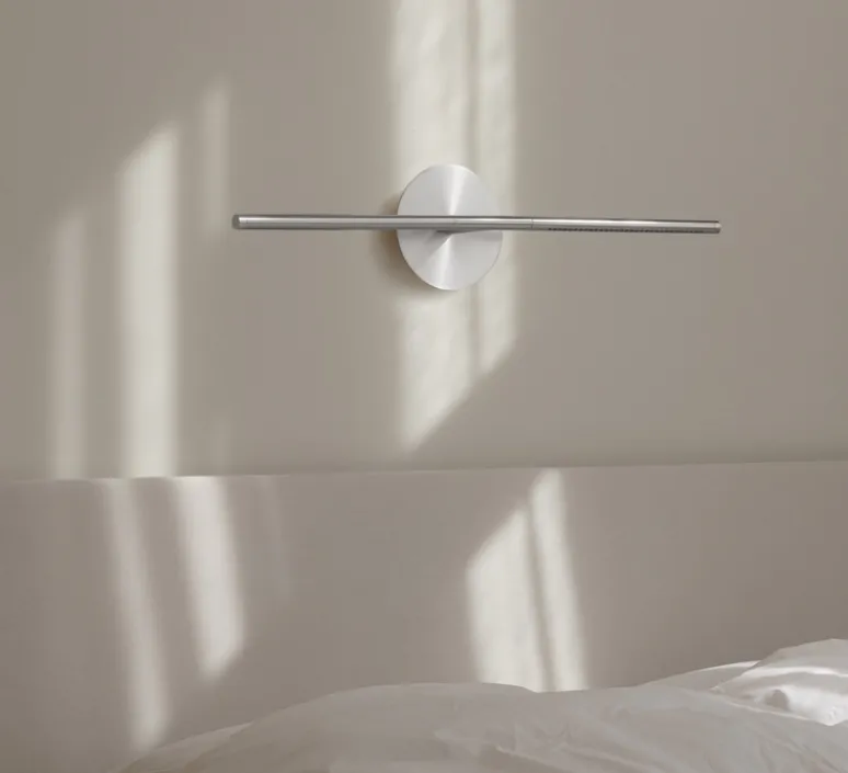 Applique*Umage Applique murale, Omni Wall, , LED, dim, 2700K, 1000 lm, L74cm, H16,6cm - acier brossé