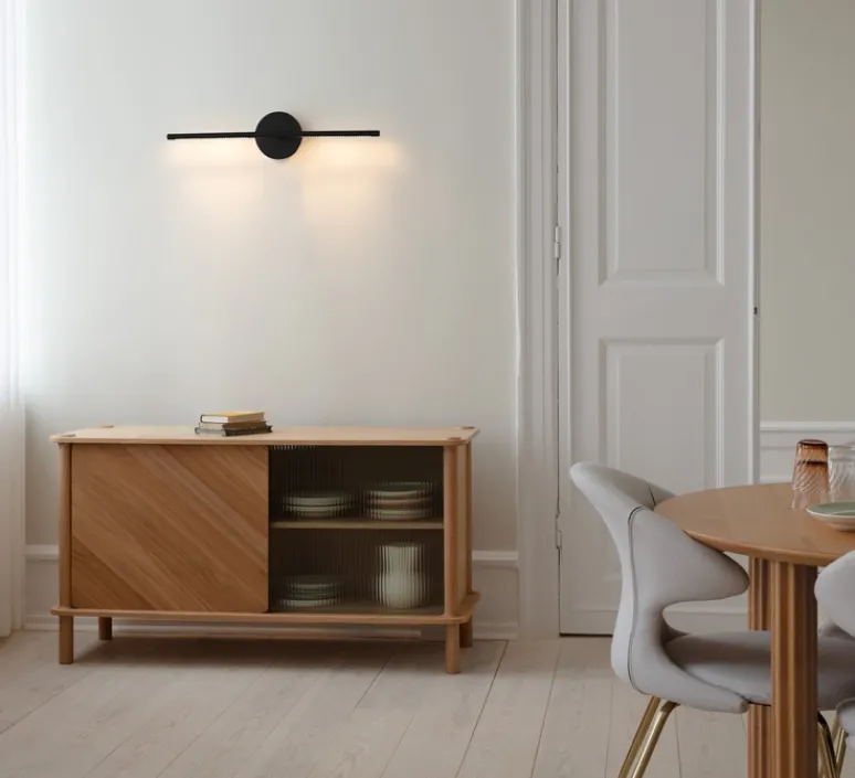 Applique*Umage Applique murale, Omni Wall, , LED, dim, 2700K, 1000 lm, L74cm, H16,6cm - noir