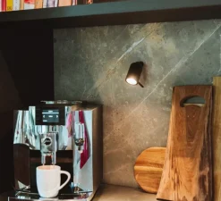 Applique*Tonone Applique murale, One + Knob, , LED, dim, 2700K, 245 lm, L11,7cm, H5cm - noir