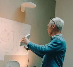 Applique murale, Oplight 1, blanc texturé, LED, 2700K, 1290lm, L22cm, H9,5cm - Flos