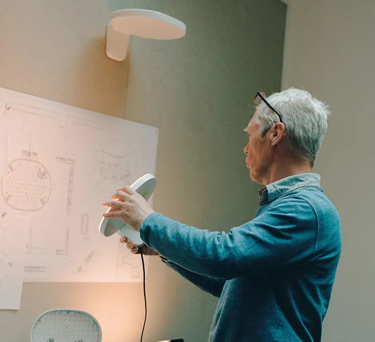 Applique murale, Oplight 1, blanc texturé, LED, 2700K, 1290lm, L22cm, H9,5cm - Flos