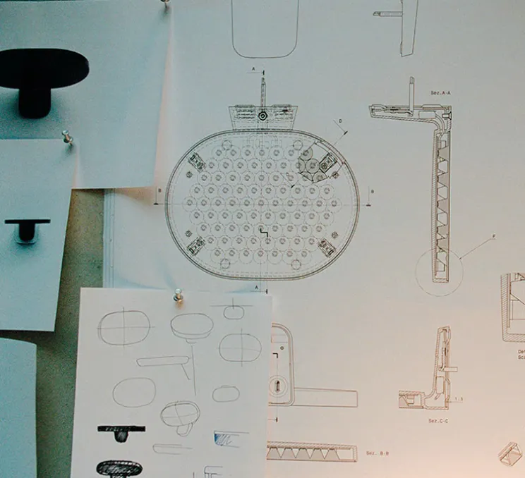 Applique murale, Oplight 1, blanc texturé, LED, 2700K, 1290lm, L22cm, H9,5cm - Flos