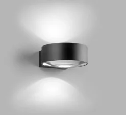 Applique*Light Point Applique murale, Orbit W2, , IP54, LED, dim, 2700K, 2160 lm, L15cm, H5,5cm - noir