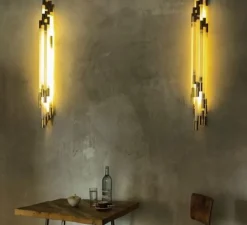 Applique*DCW éditions Paris Applique murale, ORG W 1050, , 2700K, 1200lm, L105cm, H8,4cm - blanc, or