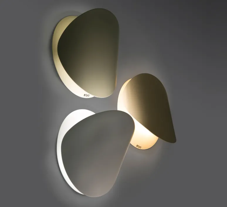 Applique*Faro Applique murale, orientable, Ovo, , Ø24cm - blanc