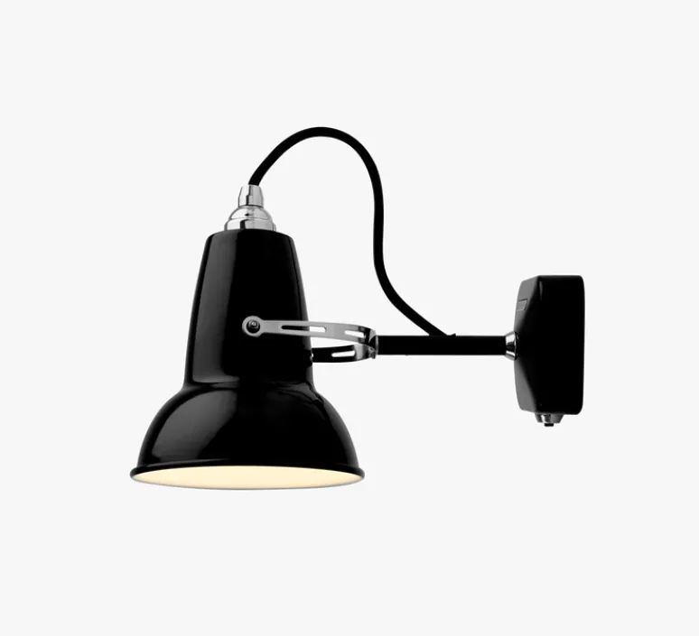 Applique*Anglepoise Applique murale, Original 1227 Mini, jet black, Ø13cm, H14cm - noir