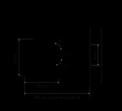 Applique*Anglepoise Applique murale, Original 1227 Mini, jet black, Ø13cm, H14cm - noir