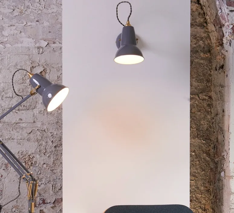 Applique*Anglepoise Applique murale, Original 1227, gris clair, Ø14cm, H16cm - gris souris