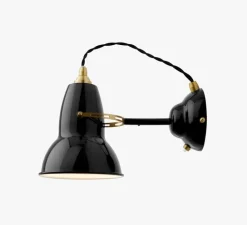 Applique*Anglepoise Applique murale, Original 1227, ,Ø14cm, H16cm - noir et laiton