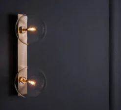 Applique*Schwung Applique murale, Oslo Dual, , L15cm, H40cm - laiton brossé