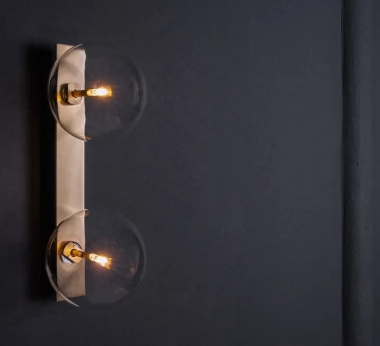 Applique*Schwung Applique murale, Oslo Dual, , L15cm, H40cm - laiton brossé