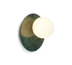 Applique*Contardi Applique murale ou plafonnier, Emma Ap, , Ø23.9cm, H16.4cm - Marbre vert Guatemala
