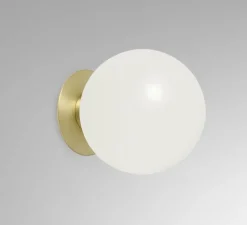 Plafonnier & Spot|Applique*CTO lighting Applique murale ou plafonnier, Mezzo Flush Large, , IP44, Ø19cm, H19cm - laiton