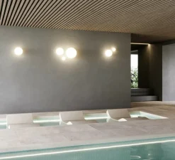 Applique|Plafonnier & Spot*Lodes Applique murale ou Plafonnier, Volum 22, , IP54, Ø22cm, H21,1cm - blanc brillant