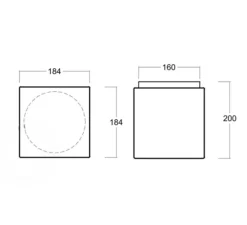 Applique|Plafonnier & Spot*Zangra Applique murale ou plafonnier, light.o.120.w.002, , L18,4cm, H20cm - blanc