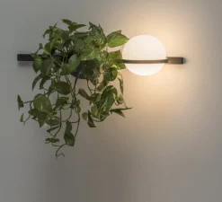 Applique*Vibia Applique murale, Palma 3702, , LED, 2700K, 685lm, L85cm, H22cm - graphite