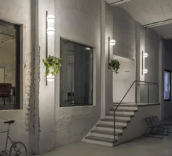 Applique*Vibia Applique murale, Palma 3714, , LED, 2700K, 576lm, L22cm, H114cm - graphite