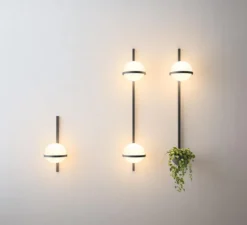 Applique*Vibia Applique murale, Palma 3714, , LED, 2700K, 576lm, L22cm, H114cm - graphite