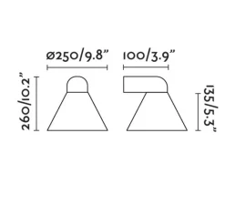 Applique*Faro Applique murale, PALS , , IP65, L25cm, H26cm - gris