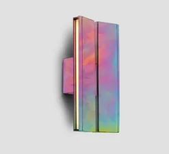 Applique murale, Papilio Double, chrome opal sombre, LED, dim, 2700K, lm, L17cm, H30cm - Anour