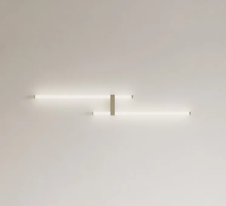 Applique murale, Paralela, Modèle 8, driver et fixation murale inclus, Greige, LED, dim, 2700K, 1418 lm, Ø3cm, H93,6cm - Axolight