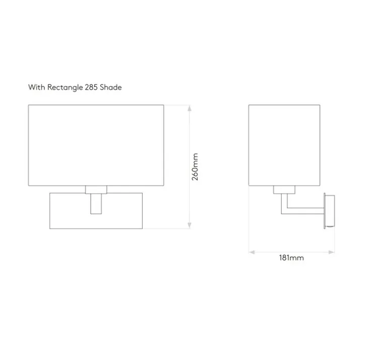 Applique murale, Park Lane Grande, bronze, blanc brillant, L28,5cm, H26cm - Astro