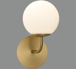 Applique murale, Parma 1, or, IP44, L15cm, H28cm - ACB