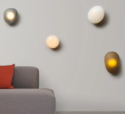 Applique*A-N-D Applique murale, Pebble A, Slate, LED dimmable, 2700K, 1750lm, L21cm, H30.5cm - Gris Ardoise