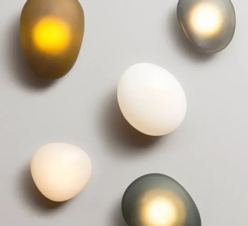 Applique*A-N-D Applique murale, Pebble A, Slate, LED dimmable, 2700K, 1750lm, L21cm, H30.5cm - Gris Ardoise