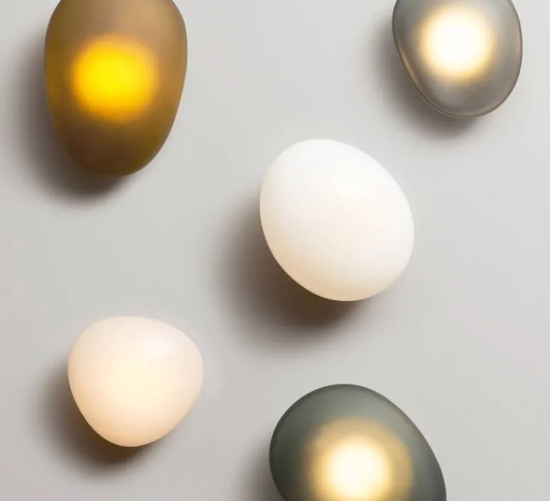 Applique*A-N-D Applique murale, Pebble A, Slate, LED dimmable, 2700K, 1750lm, L21cm, H30.5cm - Gris Ardoise
