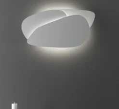 Applique*Carpyen Applique murale, Pedra, , LED, 3100k, 1800lm, L60cm, H32cm - blanc