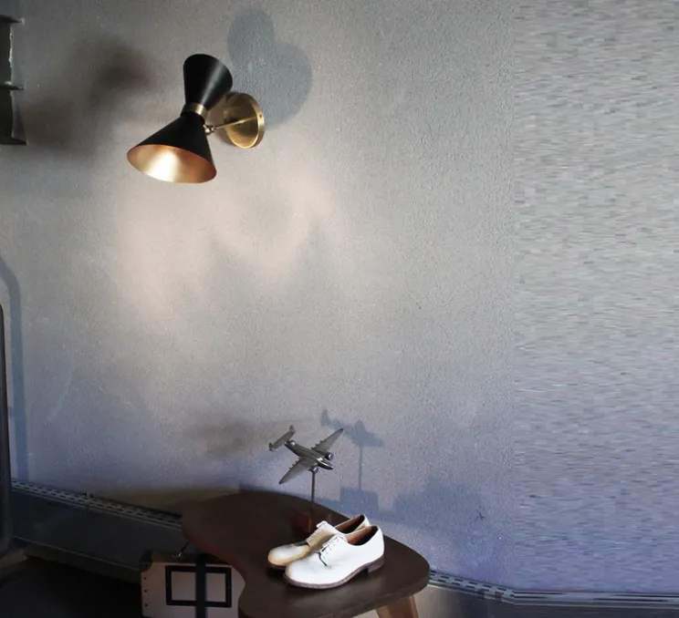 Applique murale, Peggy Up and Down orientable , noir, L33cm, H36cm - Gong