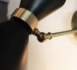 Applique murale, Peggy Up and Down orientable , noir, L33cm, H36cm - Gong