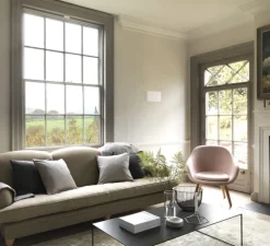 Applique murale, Pella 325, plâtre, blanc, dim, L32,5cm, H18cm - ASTRO